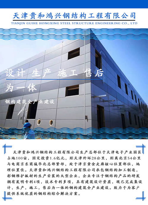 天津輕型鋼結構專家——貴和鴻興，提供專業生產與技術咨詢服務